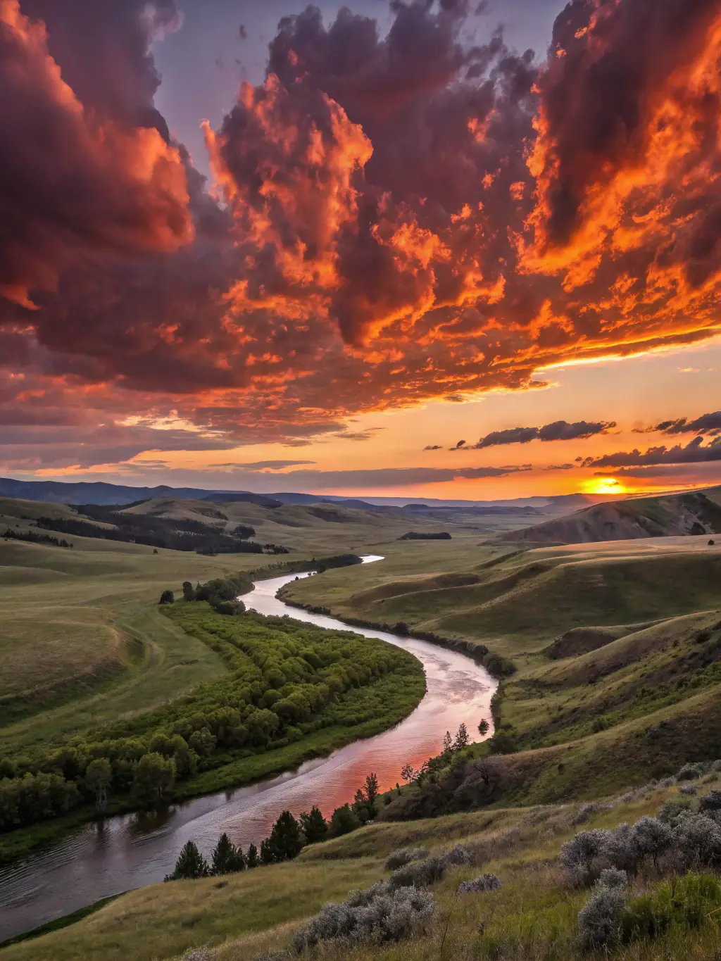 A captivating shot of the Loire River at sunset, emphasizing the scenic beauty and natural environment that ABOARD RAFTING's adventures explore.